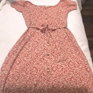 Beautiful Burt orange medium midi dress!